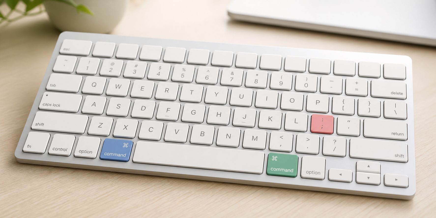 USキーボードのCommandキー周辺